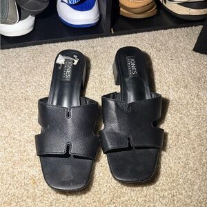Black Women's Slide Sandals